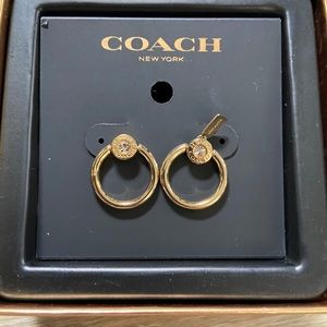 COACH Open Circle Post Earrings